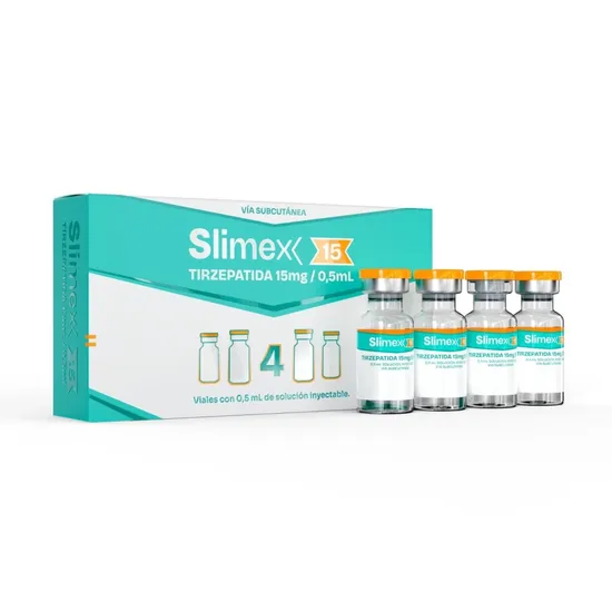 SLIMEX - 15 MG - TIRZEPATIDE - (04X AMPOLAS 15 MG)