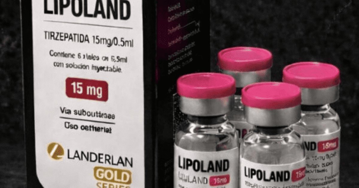 LIPOLAND - 15 MG - TIRZEPATIDE - (04X AMPOLAS 15 MG)
