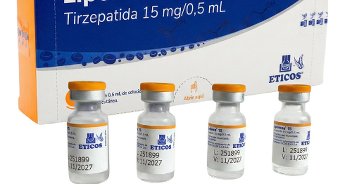 LIPOLESS - 15 MG - TIRZEPATIDE - (04X AMPOLAS 15 MG)